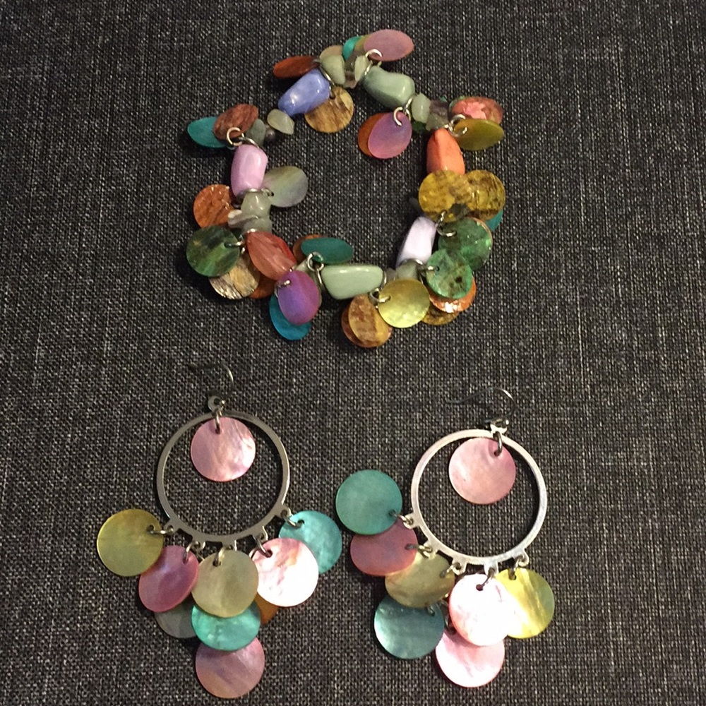 Earring & bracelet set